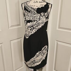 Taylor Floral Chain Detail Sheath Dress